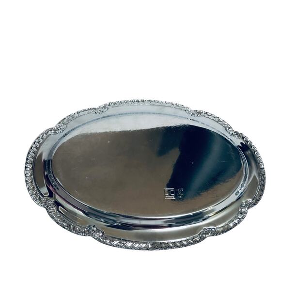 Vintage Irvanware Silver Etched Creamer Sugar Dish With Tray - Picture 4 of 8